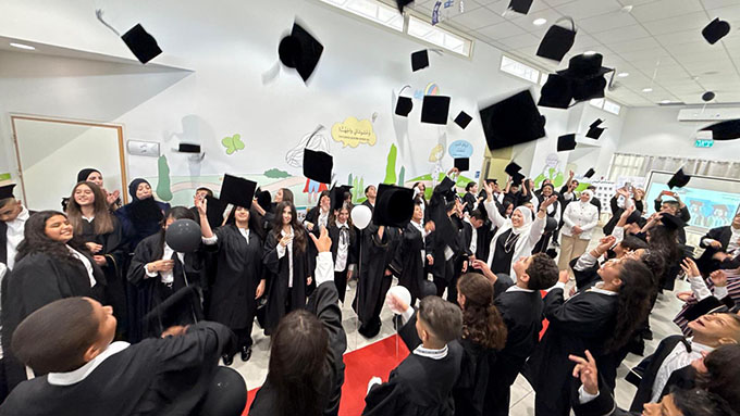 تخريج الفوج الثامن والعشرون في مدرسة المستقبل الابتدائية في جلجولية 